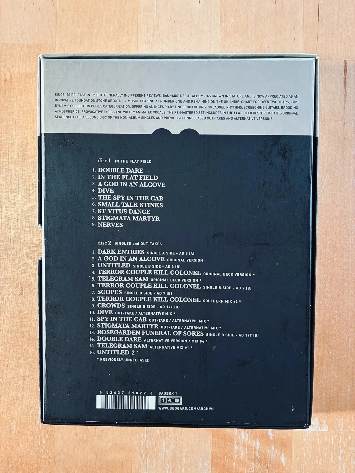 Coffret 2 CD Bauhaus In the flat Field edição colecionador Omnibus. – photo 2